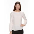 Women's Apt. 9&reg; Bubble-sleeve Top, Size: Xl, Brt Pink
