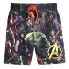Boys 4-7 Avengers Hulk, Thor & Guardians Of The Galaxy Swim Trunks, Size: 5-6, Multi