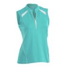 Plus Size Nancy Lopez Sporty Sleeveless Golf Polo, Women's, Size: 2xl, Turquoise/blue (turq/aqua)