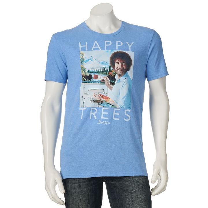 Men's Bob Ross Happy Trees Tee, Size: Xl, Ovrfl Oth