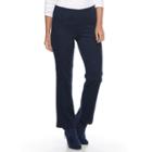 Women's Croft & Barrow&reg; Pull-on Bootcut Jeans, Size: Xl, Dark Blue