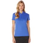 Women's Grand Slam Solid Golf Polo, Size: Large, Med Blue