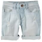 Girls 4-12 Oshkosh B'gosh&reg; Cuffed Denim Shorts, Size: 6, Blue Other