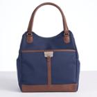 Chaps Saddle Haven 16-inch Day Tote, Adult Unisex, Size: 16 Inch Carryon, Blue (navy)