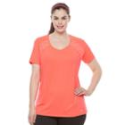 Plus Size Tek Gear&reg; V-neck Performance Base Layer Tee, Women's, Size: 1xl, Brt Pink