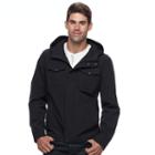 Men's Levi's Hooded Rain Jacket, Size: Xxl, Black