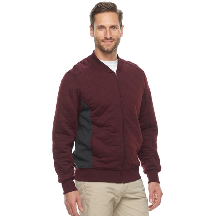 Men's Anchorage Expedition Bomber Jacket, Size: Large, Dark Red