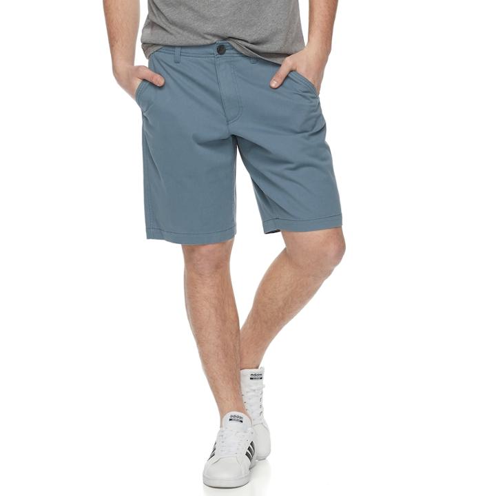 Men's Urban Pipeline&reg; Maxflex Stretch Twill Flat Front Shorts, Size: 36, Blue