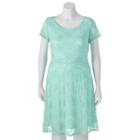 Juniors' Plus Size Wrapper Lace A-line Dress, Teens, Size: 2xl, Green Oth