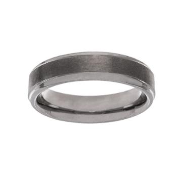 Cherish Always Tungsten Carbide Wedding Band - Men, Size: 10, Grey