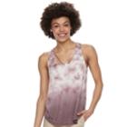 Juniors' Mudd&reg; Strappy V-neck Tank, Teens, Size: Xxs, Beig/green (beig/khaki)