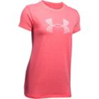 Women's Under Armour Stripe Big Logo Graphic Tee, Size: Xs, Orange Oth