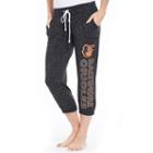Women's Concepts Sport Baltimore Orioles Ringer Capri Pants, Size: Large, Black