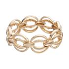 Napier Gold Tone Circle Link Stretch Bracelet, Women's