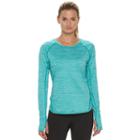 Women's Tek Gear&reg; Crewneck Workout Tee, Size: Large, Turquoise/blue (turq/aqua)