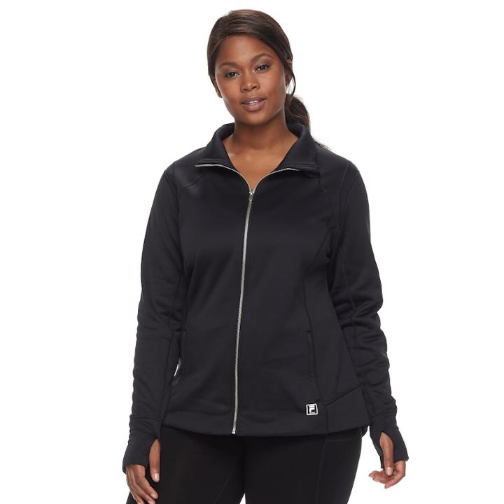 Plus Size Fila Sport&reg; Saltare Fleece Jacket, Women's, Size: 2xl, Black