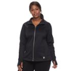 Plus Size Fila Sport&reg; Saltare Fleece Jacket, Women's, Size: 2xl, Black