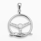 Insignia Collection Nascar Jeff Gordon Sterling Silver Steering Wheel Pendant, Grey