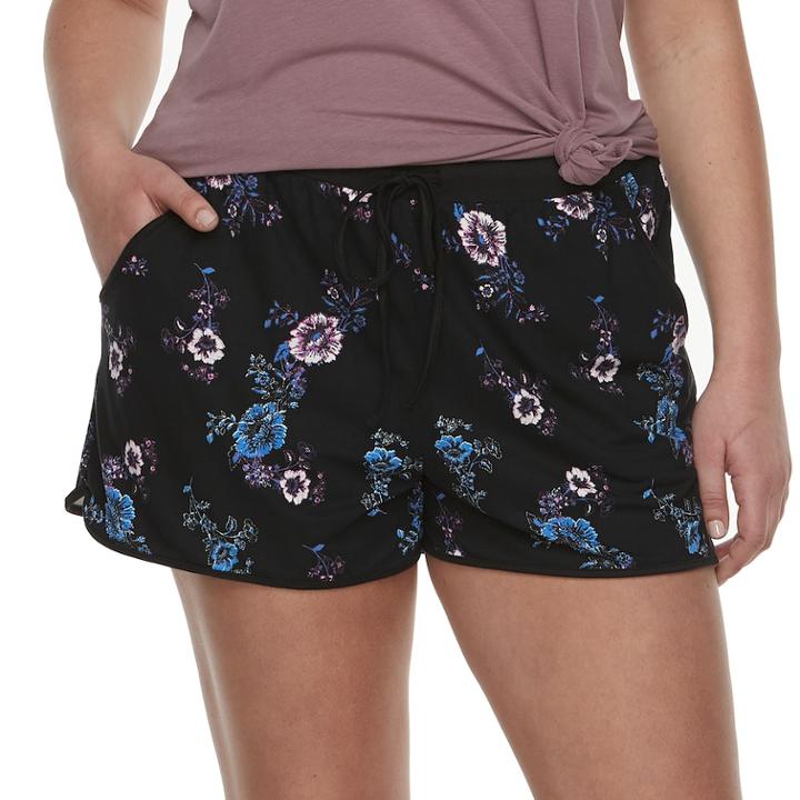 Juniors' Plus Size Mudd&reg; Peached Shorts, Teens, Size: 2xl, Orange