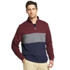 Men's Izod Advantage Sportflex Performance Colorblock Stretch Quarter-zip Pullover, Size: Large, Drk Purple