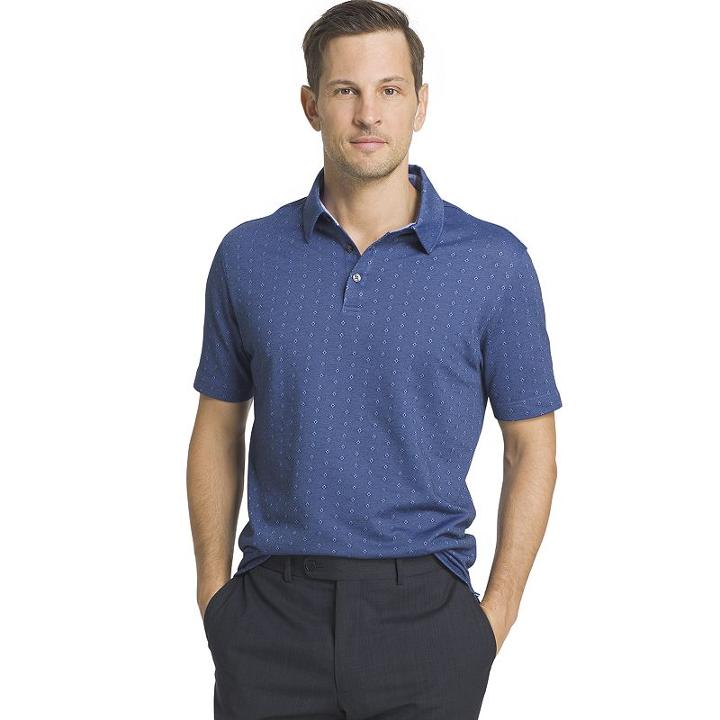 Big & Tall Van Heusen Traveler Classic-fit Polo, Men's, Size: Xl Tall, Blue Other