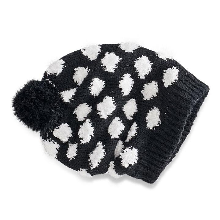 Women's Muk Luks Polka-dot Slouchy Beanie, Multicolor