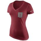 Women's Nike Alabama Crimson Tide Logo Pocket Tee, Size: Large, Med Red