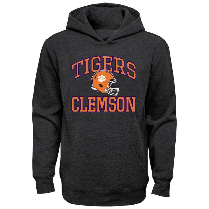 Boys 8-20 Clemson Tigers Promo Hoodie, Size: L 14-16, Grey (charcoal)
