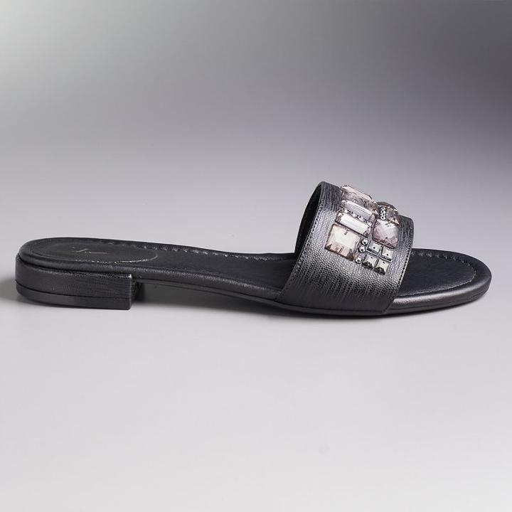 Simply Vera Vera Wang Hellen Women's Sandals, Size: 9.5, Black