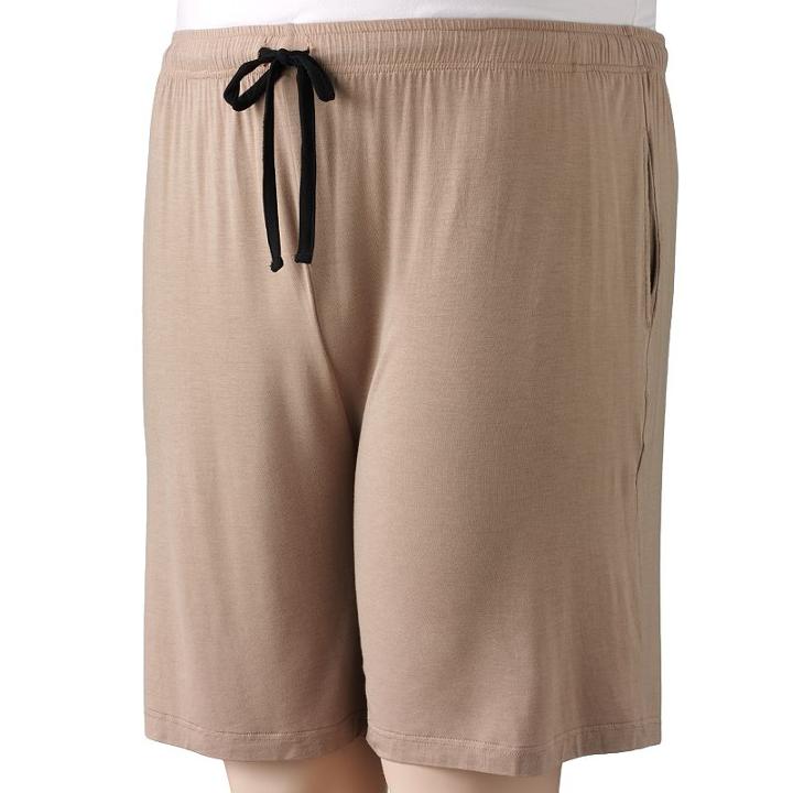 Big & Tall Residence Modal Lounge Shorts, Men's, Size: 3xb, Med Brown