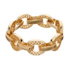 Napier Scalloped Oval Link Bracelet, Women's, Gold