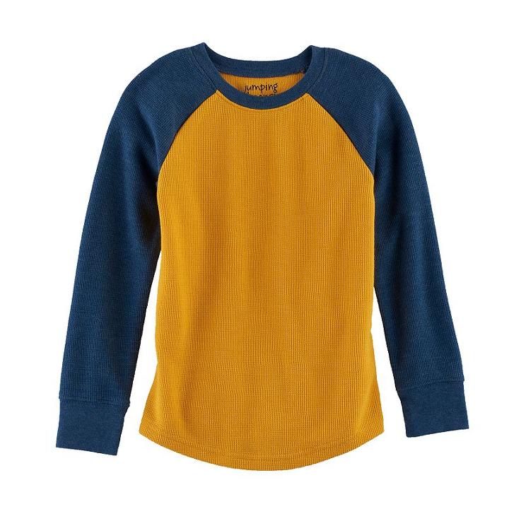 Boys 4-10 Jumping Beans&reg; Raglan Thermal Tee, Size: 4, Gold