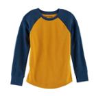 Boys 4-10 Jumping Beans&reg; Raglan Thermal Tee, Size: 4, Gold