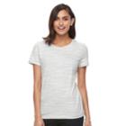 Women's Croft & Barrow&reg; Essential Classic Crewneck Tee, Size: Xs, Grey (charcoal)