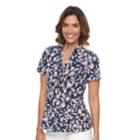 Women's Dana Buchman Release-pleat Blouse, Size: Xs, Light Pink