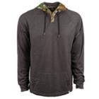 Men's Realtree Recon Hooded Thermal Tee, Size: Small, Black