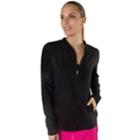 Women's Spalding Warrior Mesh Fitted Bomber Jacket, Size: Large, Oxford