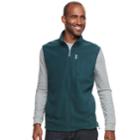Men's Croft & Barrow&reg; Arctic Fleece Vest, Size: Large, Dark Green