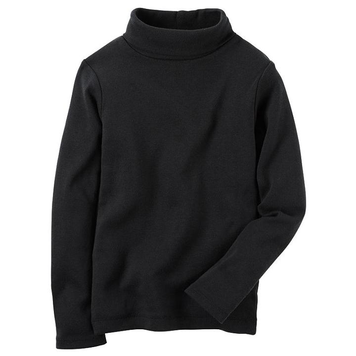 Girls 4-8 Carter's Mockneck Tee, Girl's, Size: 6, Black