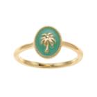 Lc Lauren Conrad Green Palm Tree Ring, Women's, Size: 7