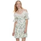 Disney Princess Juniors' Floral Lace Cold-shoulder Dress, Teens, Size: Medium, Multi