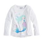 Girls 4-10 Jumping Beans&reg; Sequined Mermaid Graphic Tee, Size: 6, White