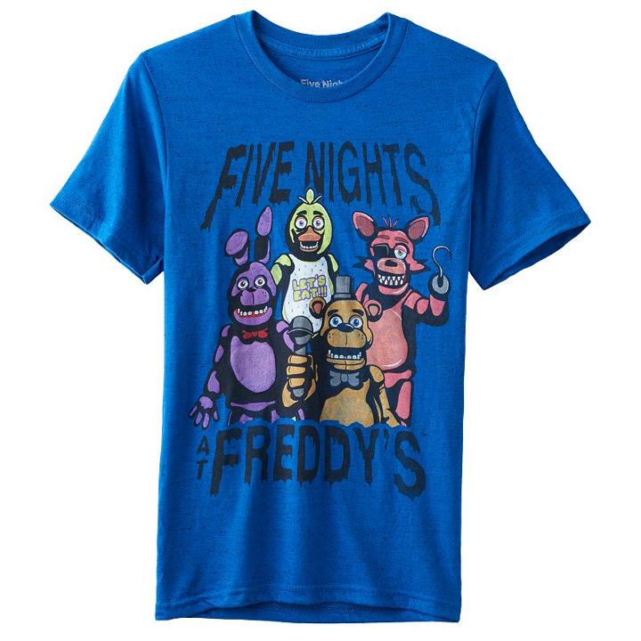 Boys 8-20 Five Nights At Freddy's Tee, Boy's, Size: Xl, Brt Blue