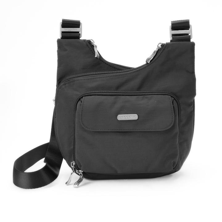 Women's Baggallini Criss Cross Crossbody Bag, Grey (charcoal)