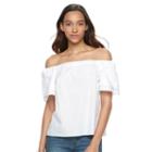 Women's Apt. 9&reg; Off-the-shoulder Top, Size: Xxl, White