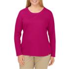 Plus Size Dickies Thermal Crewneck Tee, Women's, Size: 3xl, Brt Red
