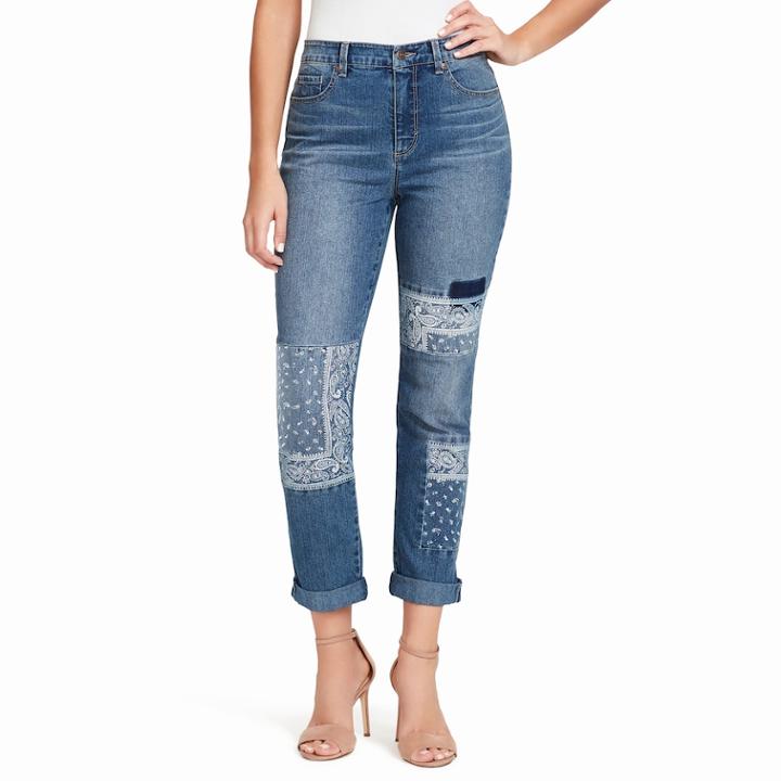 Women's Gloria Vanderbilt Amanda Tapered Ankle Jeans, Size: 10, Med Blue