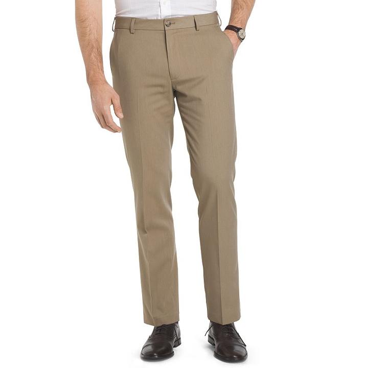 Men's Van Heusen Air Straight-fit Flex Dress Pants, Size: 40x32, Beig/green (beig/khaki)