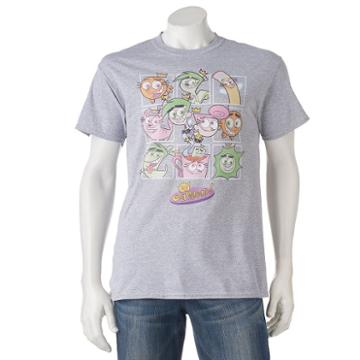 Men's Fairly Odd Parents Tee, Size: Medium, Grey