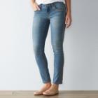 Women's Sonoma Goods For Life&trade; Embroidered Skinny Jeans, Size: 14, Blue Other